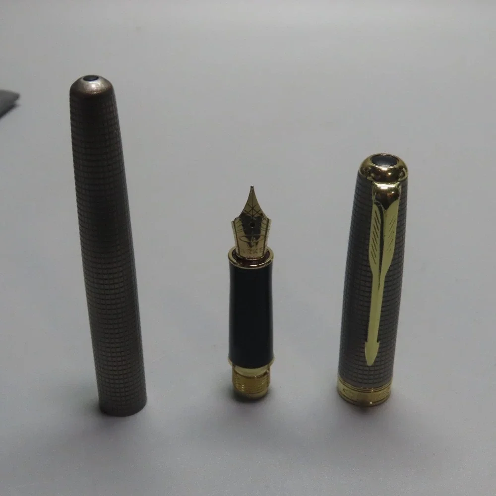 2001‎ PARKER Sonnet U Sterling Silver 18K-750 Gold Nib Fountain Pen